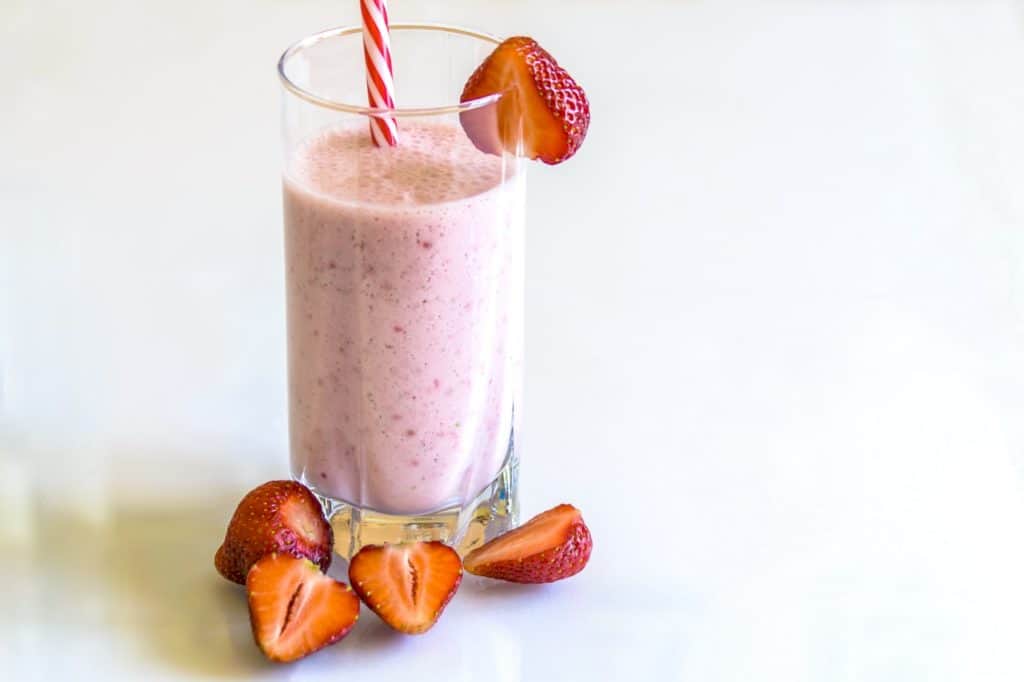 Jordbærmilkshake