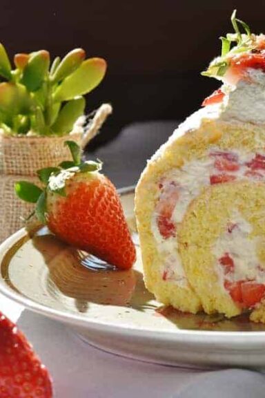 Jordbær Roulade