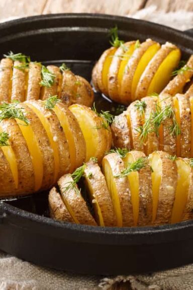 Hasselback Kartofler