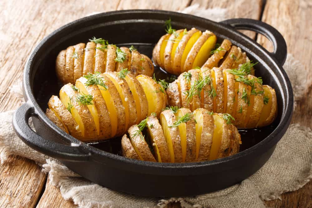 Hasselback Kartofler