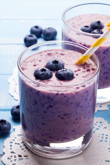 Blåbærsmoothie