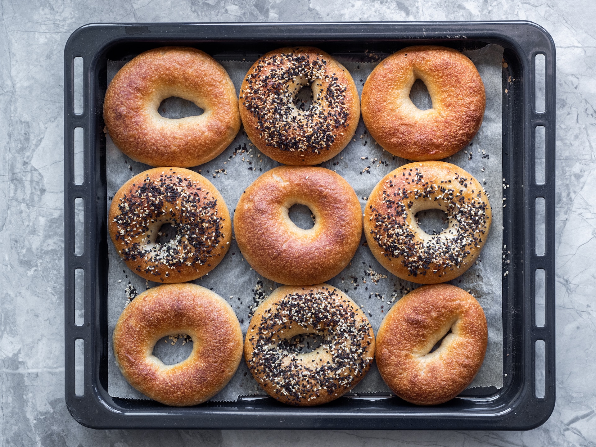 Opskrift på hjemmebagt bagels