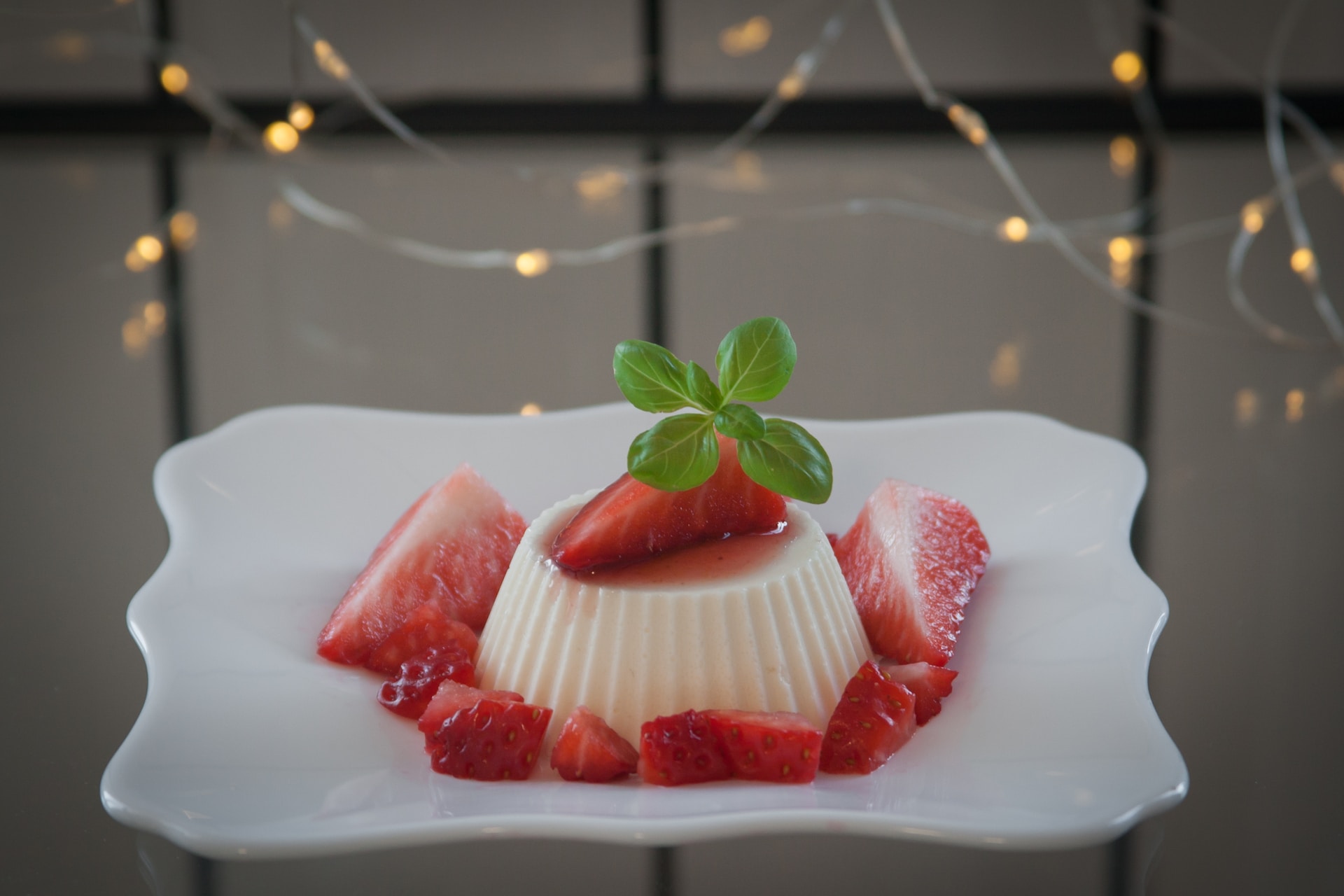 Panna Cotta med Jordbær