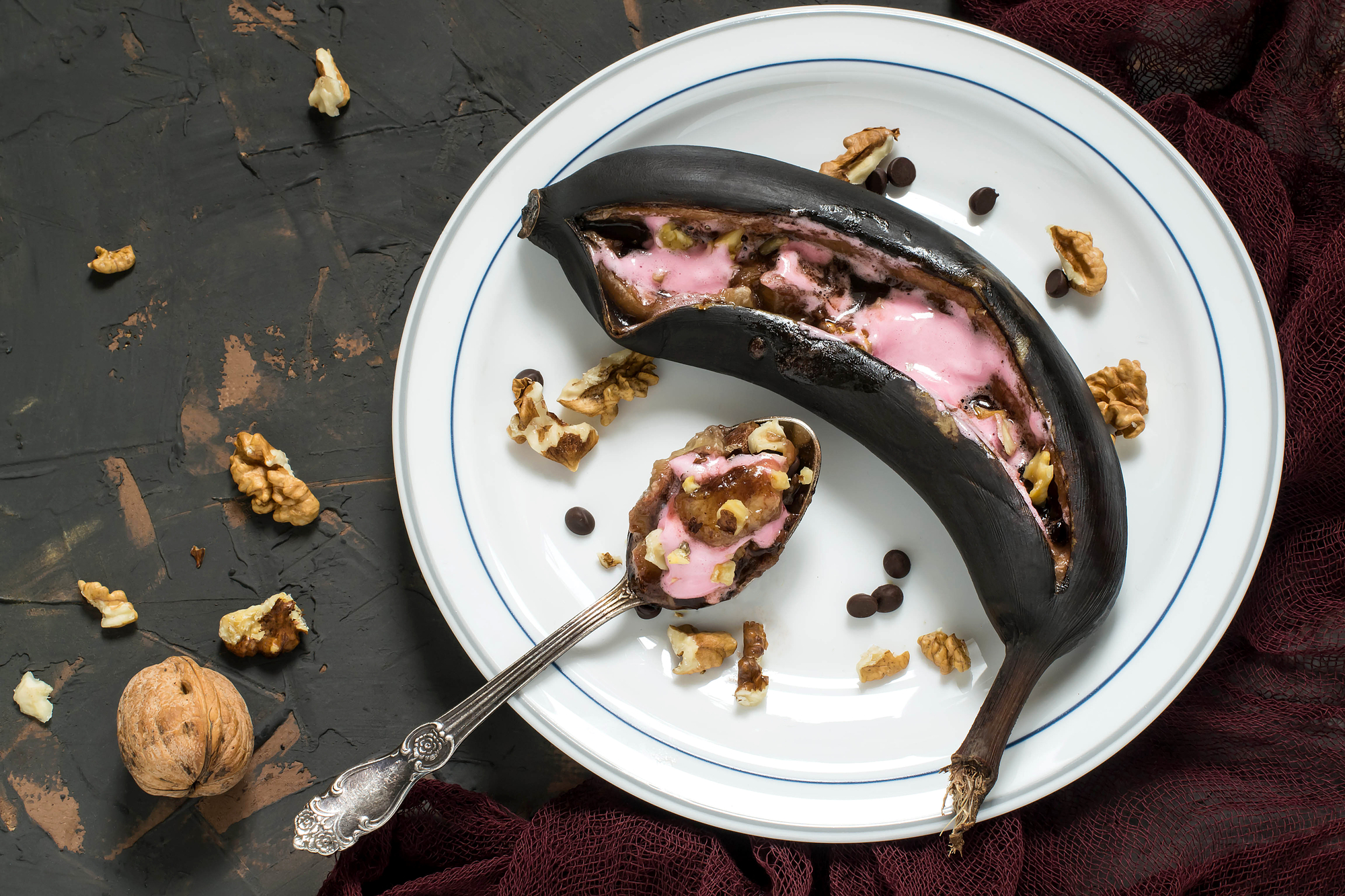 Grillede bananer med skumfiduser